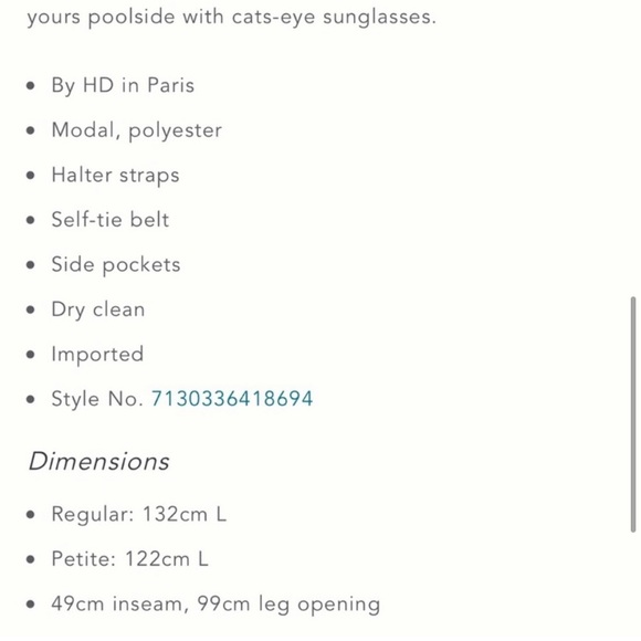 Anthropologie HD in Paris Jacenta Blue Jumpsuit - Picture 7 of 7